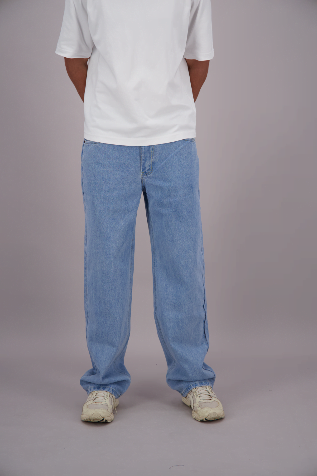LE CIEL BLEU Drawstring Baggy Jeansブルー38 LE CIEL BLEU