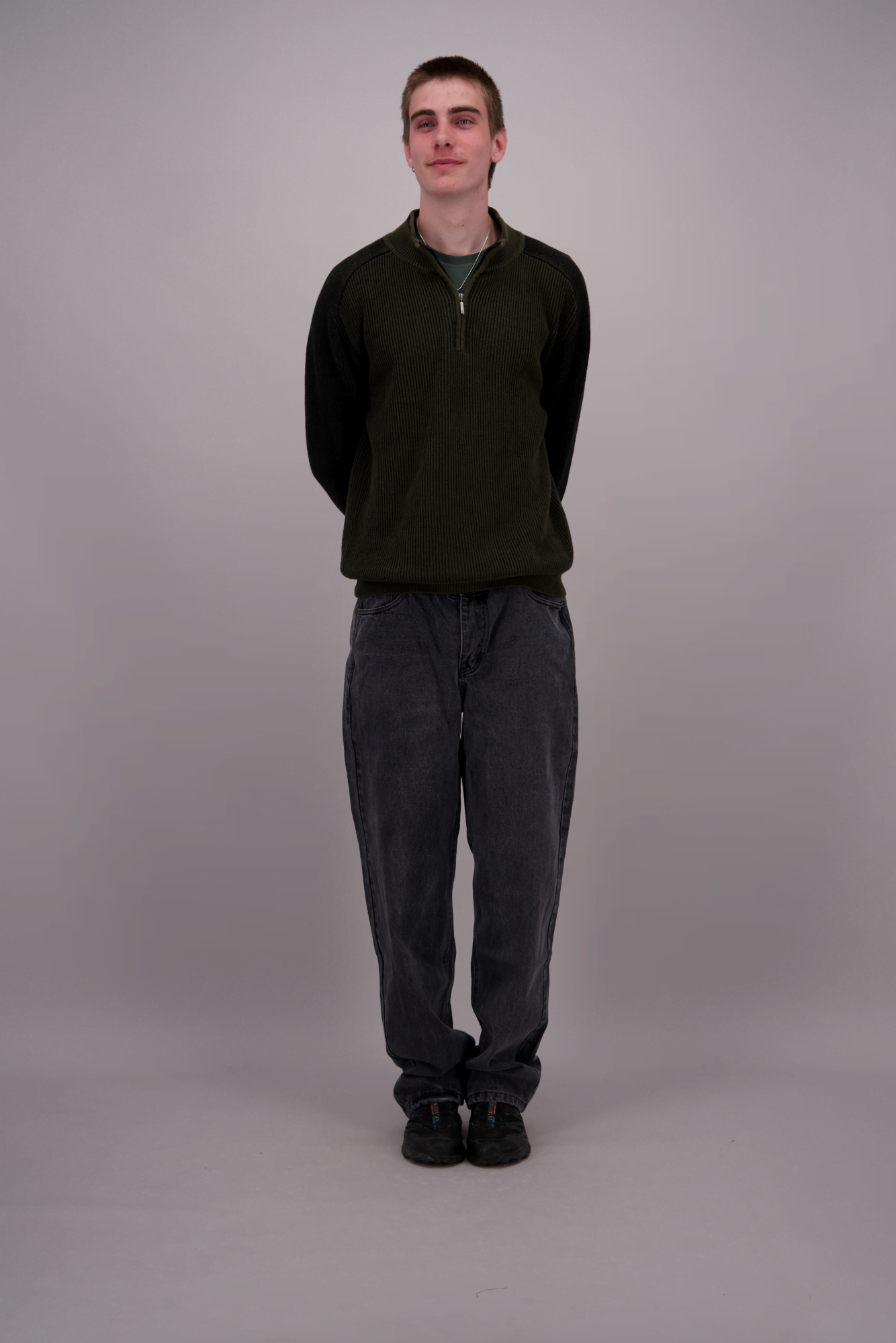 Straight Jeans Zwart
