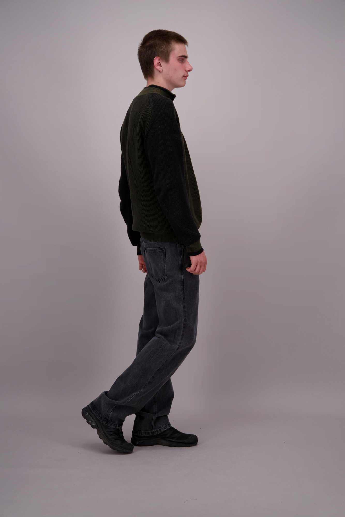 Straight Jeans Zwart